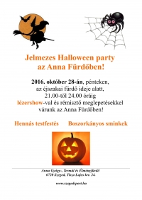 Halloween parti az Anna Fürdőben