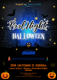Pool night halloween