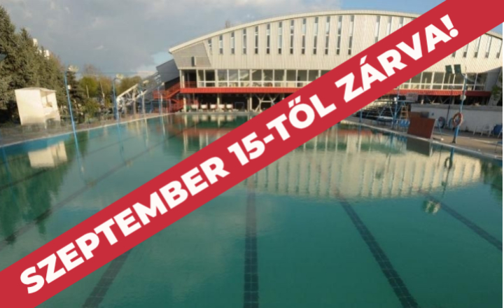 A Városi Sportuszoda szeptember 15-től ZÁRVA!