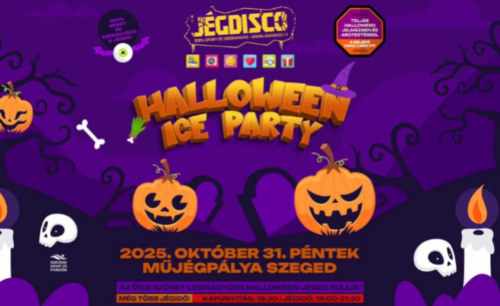 Halloween Ice Party a Városi Műjégpályán október 31-én