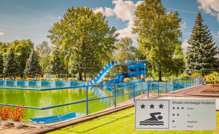 Kiváló vízminőség a Sziksósfürdő Strandon