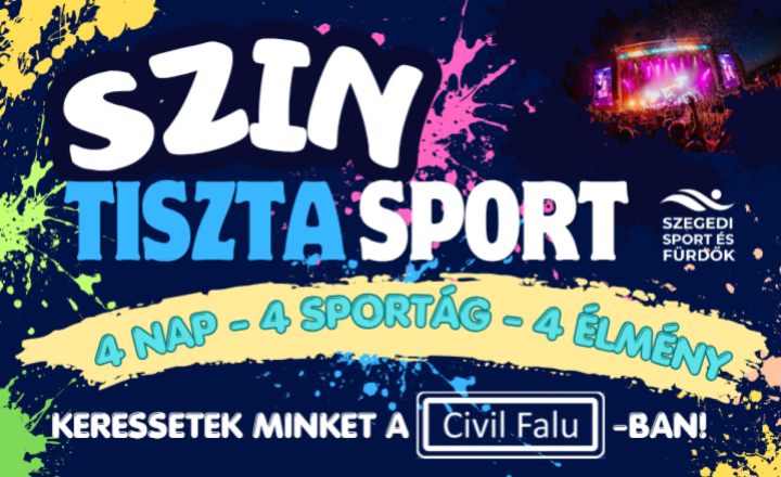 SZINtiszta Sport a Civil Faluban augusztus 26-29.