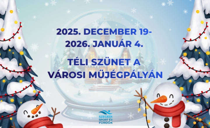 Téli szünet a városi Műjégpályán december 19-január 4.
